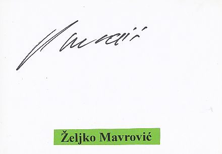 Zeljko Mavrovic  Boxen  Autogramm Karte original signiert 