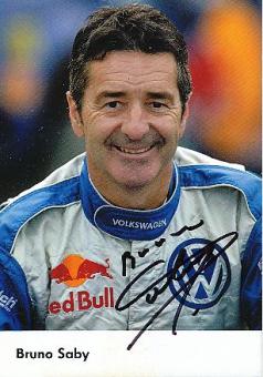 Bruno Saby   Rallye  Auto Motorsport  Autogrammkarte original signiert 