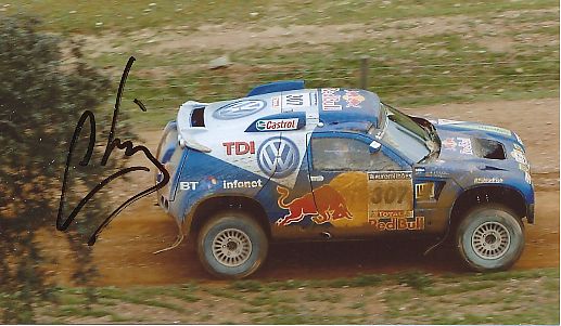 Carlos Sainz  Rallye  Auto Motorsport  Autogramm Foto original signiert 
