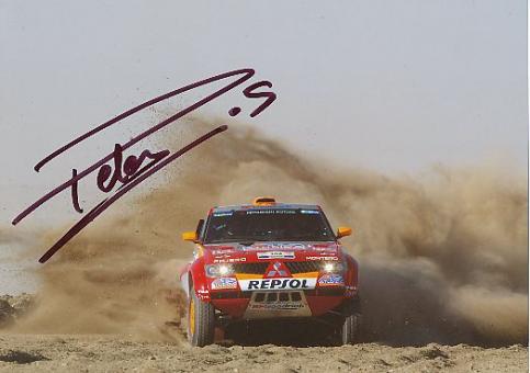 Stephane Peterhansel  Dakar  Rallye  Auto Motorsport  Autogramm Foto original signiert 