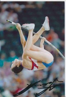 Yulia Golubchikova  Rußland  Leichtathletik Autogramm Foto original signiert 