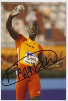 Franck Elemba  Kongo  Leichtathletik Autogramm Foto original signiert 