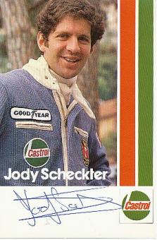 Jody Scheckter  RSA 1979 Weltmeister  Formel 1 Auto Motorsport  Autogrammkarte  original signiert 