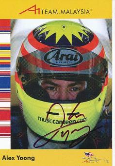Alex Yoong  Minardi  Formel 1 Auto Motorsport  Autogrammkarte  original signiert 