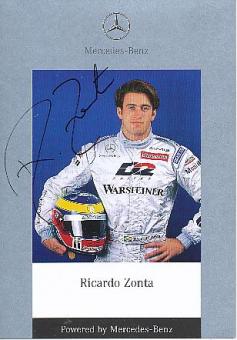 Ricardo Zonta  Mercedes  Formel 1 Auto Motorsport  Autogrammkarte  original signiert 