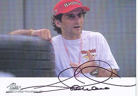 Alessandro Zanardi  Italien   Formel 1 Auto Motorsport  Autogrammkarte  original signiert 