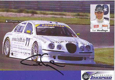 Karl Wendlinger  Formel 1 Auto Motorsport  Autogrammkarte  original signiert 
