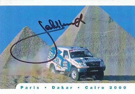Jackie Ickx  Dakar + Formel 1 Auto Motorsport  Autogrammkarte  original signiert 
