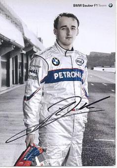 Robert Kubica  BMW  Formel 1 Auto Motorsport  Autogrammkarte  original signiert 