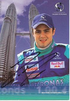 Felipe Massa  Brasilien  Sauber Petronas Formel 1 Auto Motorsport  Autogrammkarte  original signiert 