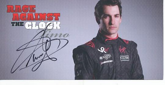 Timo Glock  Toyota  Formel 1 Auto Motorsport  Autogrammkarte  original signiert 