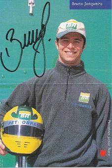 Bruno Junqueira  Brasilien  Formel 1 Auto Motorsport  Autogrammkarte  original signiert 