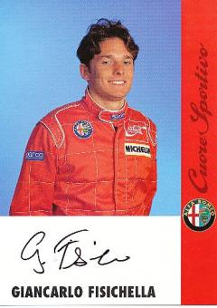 Giancarlo Fisichella  Alfa Romeo  Formel 1 Auto Motorsport  Autogrammkarte  original signiert 