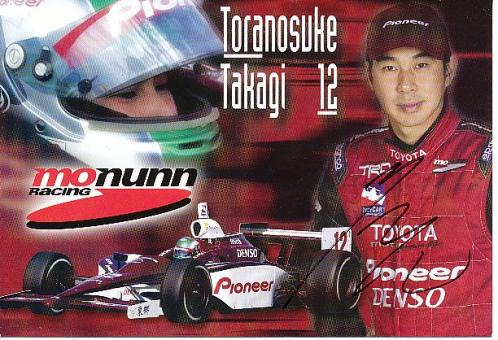 Toranosuke Takagi  Japan  Formel 1 Auto Motorsport  Autogrammkarte  original signiert 