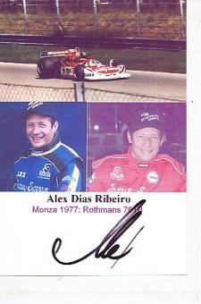 Alex Dias Ribeiro  Brasilien   Formel 1  Auto Motorsport  Autogramm Foto original signiert 