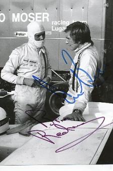 Derek Bell & Brian Redman   Formel 1  Auto Motorsport  Autogramm Foto original signiert 