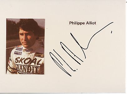 Philippe Alliot  Formel 1  Auto Motorsport  Autogramm Foto original signiert 