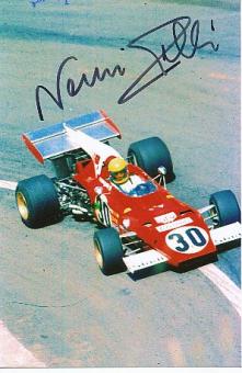 Nanni Galli † 2019 Italien  Formel 1  Auto Motorsport  Autogramm Foto original signiert 