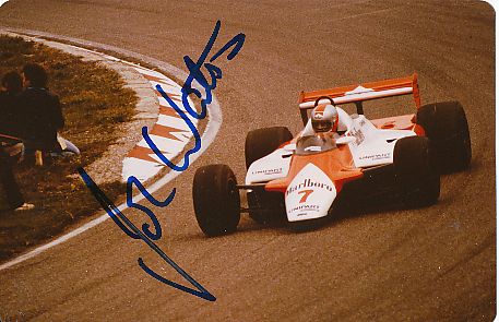 John Watson  Formel 1  Auto Motorsport  Autogramm Foto original signiert 