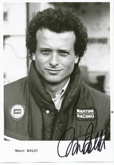 Mauro Baldi  Formel 1  Auto Motorsport  Autogramm Foto original signiert 
