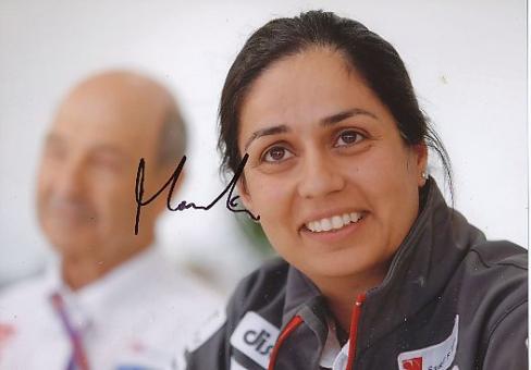 Monisha Kaltenborn  Sauber  Formel 1  Auto Motorsport  Autogramm Foto original signiert 