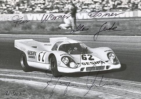 Jürgen Neuhaus  Porsche  Auto Motorsport  Autogramm Foto original signiert 