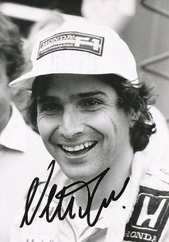 Nelson Piquet Brasilien Weltmeister  Formel 1  Auto Motorsport  Autogramm Foto original signiert 