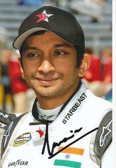 Narian Karthikeyan  Indien Formel 1  Auto Motorsport  Autogramm Foto original signiert 
