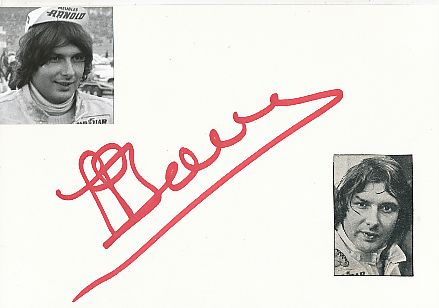 Jean Pierre Jarier  Frankreich  Formel 1  Auto Motorsport  Autogramm Karte  original signiert 