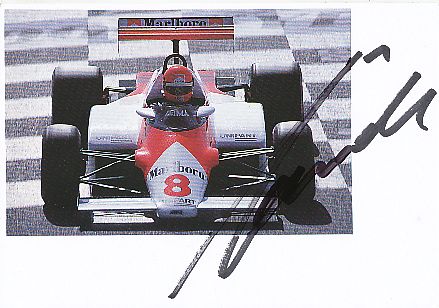 Niki Lauda † 2019  Weltmeister  Formel 1  Auto Motorsport  Autogramm Karte  original signiert 