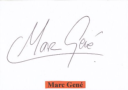 Marc Gene  Frankreich  Formel 1  Auto Motorsport  Autogramm Karte  original signiert 