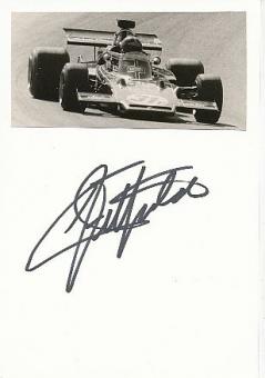 Emerson Fittipaldi  Brasilien Weltmeister Formel 1  Auto Motorsport  Autogramm Karte  original signiert 