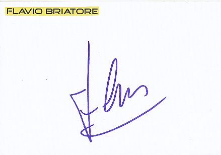 Flavio Briatore  Benetton Teamchef  Formel 1  Auto Motorsport  Autogramm Karte  original signiert 