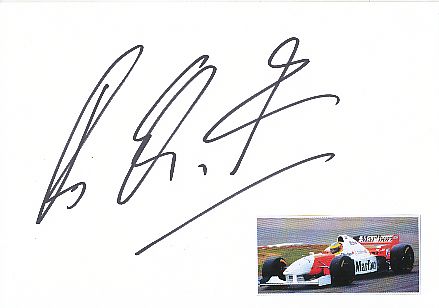 Ralf Schumacher  Formel 1  Auto Motorsport  Autogramm Karte  original signiert 