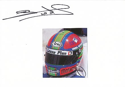 Erc van de Poele  Belgien  Formel 1  Auto Motorsport  Autogramm Karte  original signiert 