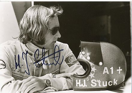 Hans Joachim Stuck  BMW & Formel 1  Auto Motorsport  Autogrammkarte  original signiert 