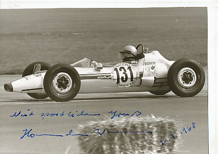 Hannelore Werner  1968  Formel 2  Auto Motorsport  Autogrammkarte  original signiert 