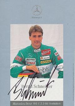 Bernd Schneider  DTM    Mercedes  Auto Motorsport  Autogrammkarte  original signiert 