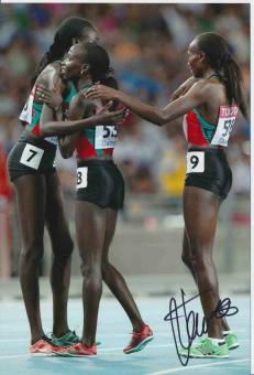 Sylvia Jebiwott Kibet   Kenia  Leichtathletik Autogramm Foto original signiert 