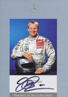 Kurt Thiim  1996   Mercedes  Auto Motorsport  Autogrammkarte  original signiert 