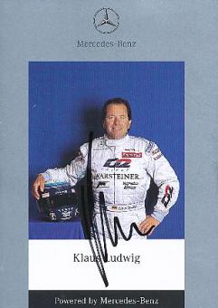 Klaus Ludwig   1998  Mercedes  Auto Motorsport  Autogrammkarte  original signiert 
