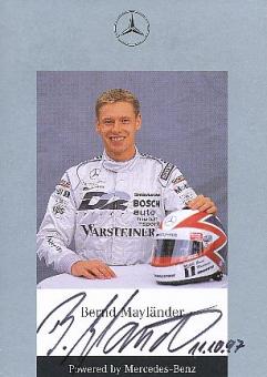 Bernd Mayländer  1997   Mercedes  Auto Motorsport  Autogrammkarte  original signiert 
