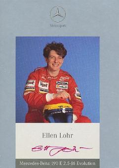 Ellen Lohr    Mercedes  Auto Motorsport  Autogrammkarte  original signiert 