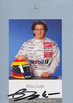 Ellen Lohr  DTM 1995  Mercedes  Auto Motorsport  Autogrammkarte  original signiert 