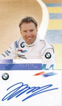 JJ Lehto  BMW  Auto Motorsport  Autogrammkarte  original signiert 