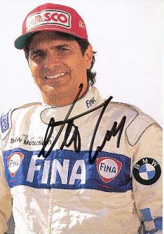 Nelson Piquet  Brasilien  BMW  Auto Motorsport  Autogrammkarte  original signiert 