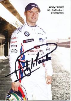 Andy Priaulx  BMW  Auto Motorsport  Autogrammkarte  original signiert 