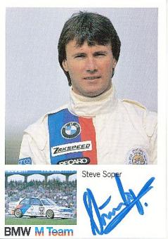 Steve Soper   BMW  Auto Motorsport  Autogrammkarte  original signiert 