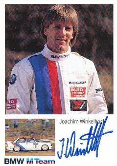 Joachim Winkelhock   BMW  Auto Motorsport  Autogrammkarte  original signiert 