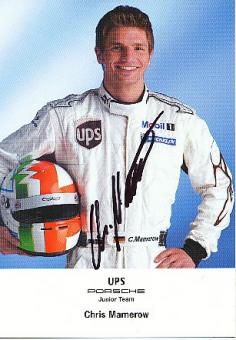 Chris Mamerow  Porsche  Auto Motorsport  Autogrammkarte  original signiert 